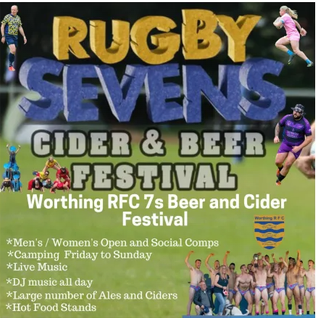 Worthing RFC Rugby 7s with Beer and Cider Festival and live music
