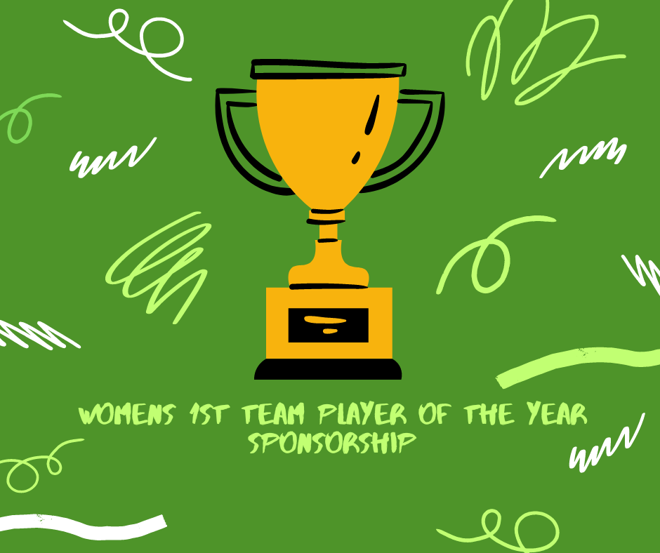 Womens 1st Team Player of the Year award