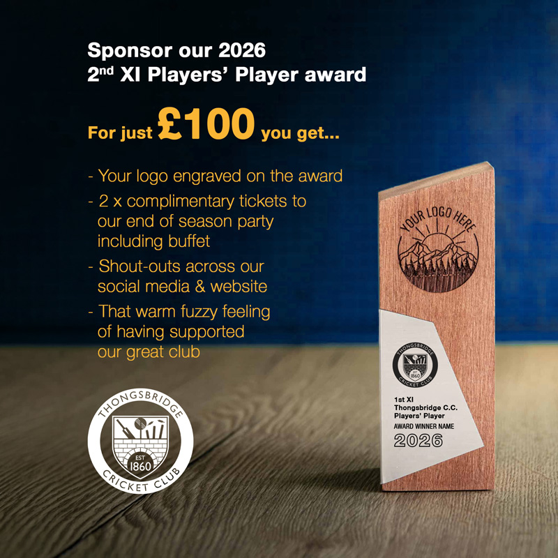 2nd XI 2026 Player's Player Award