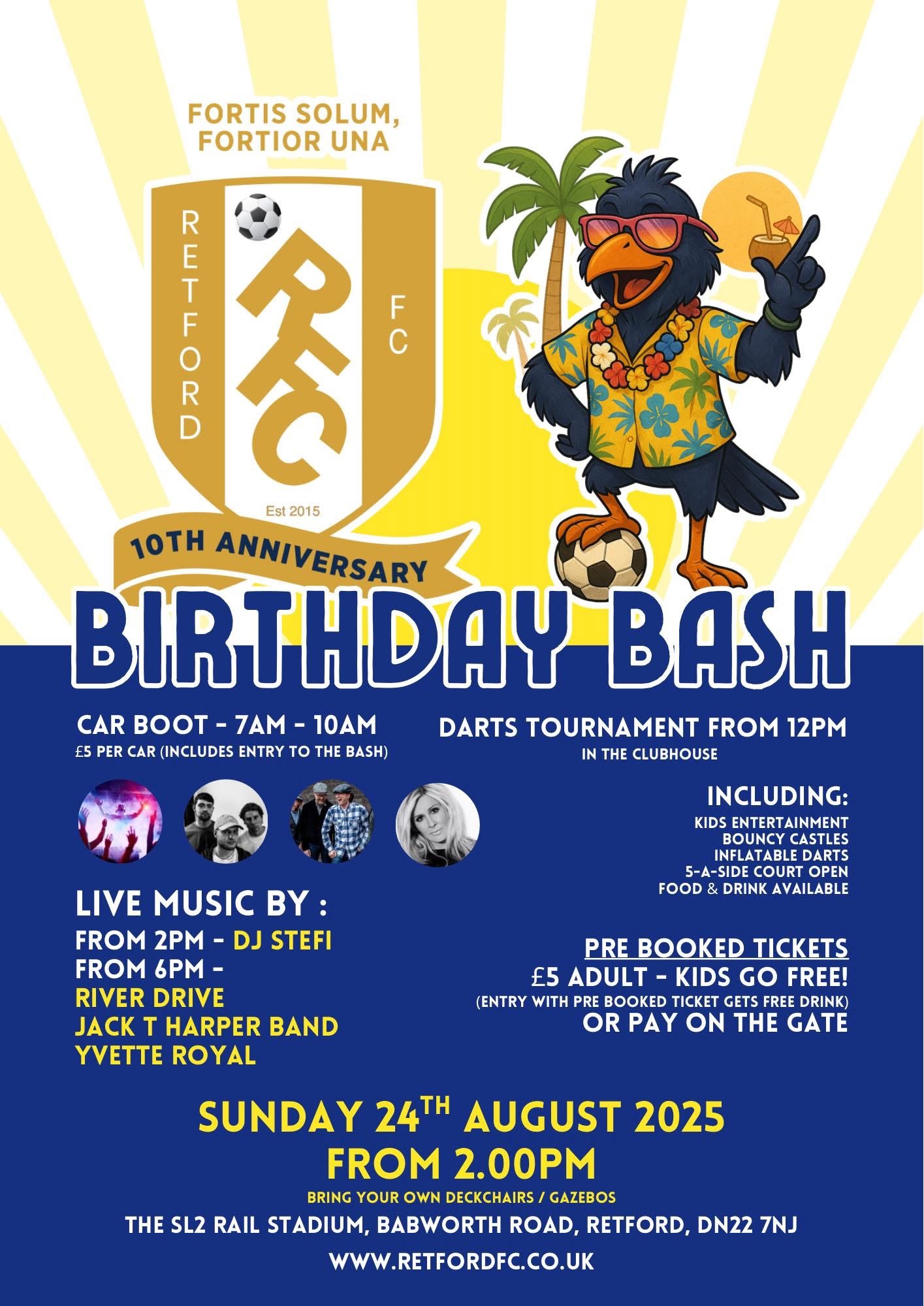 Retford FC 10 Year Birthday Bash