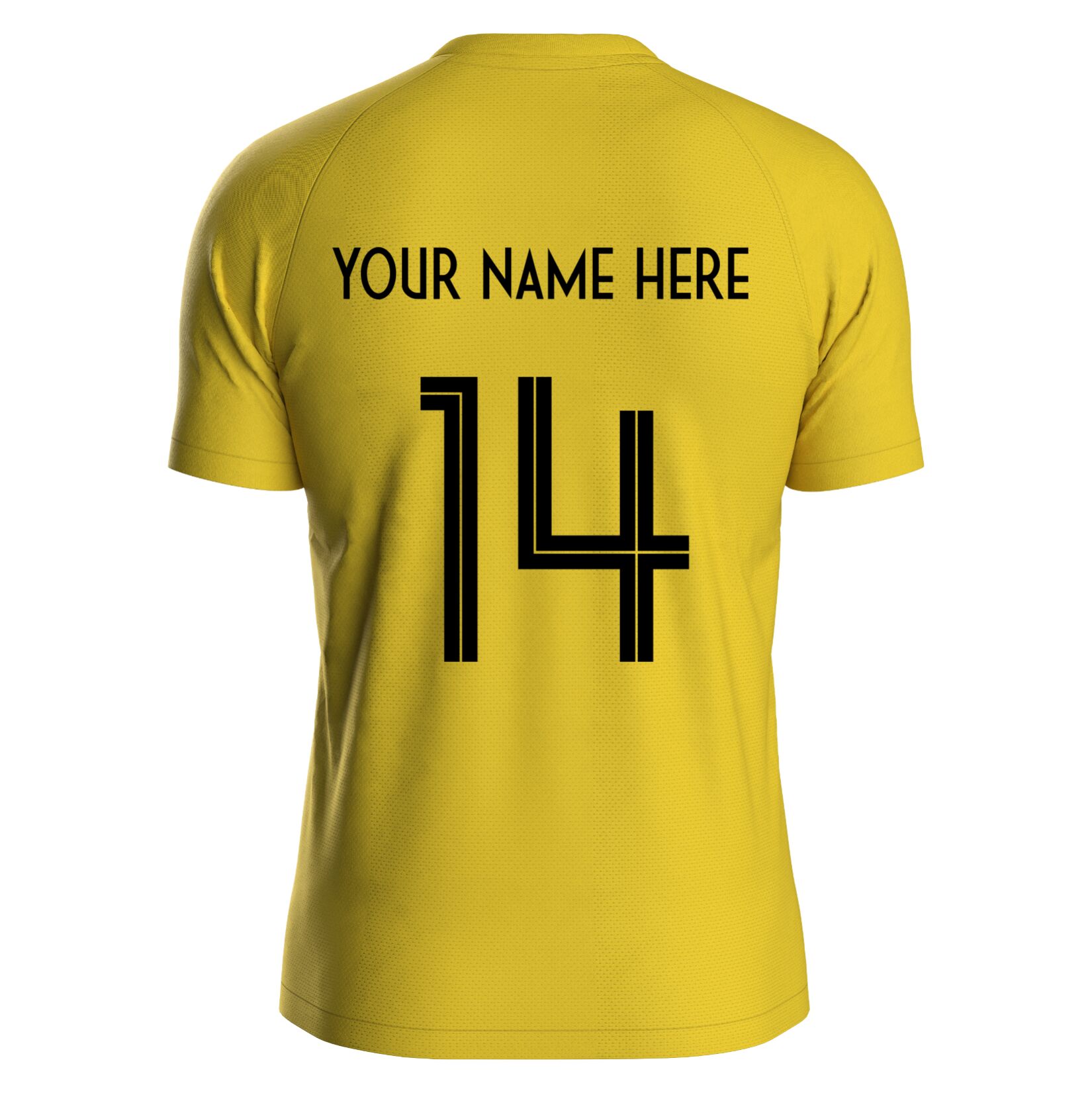 Back of 1st team match shirt