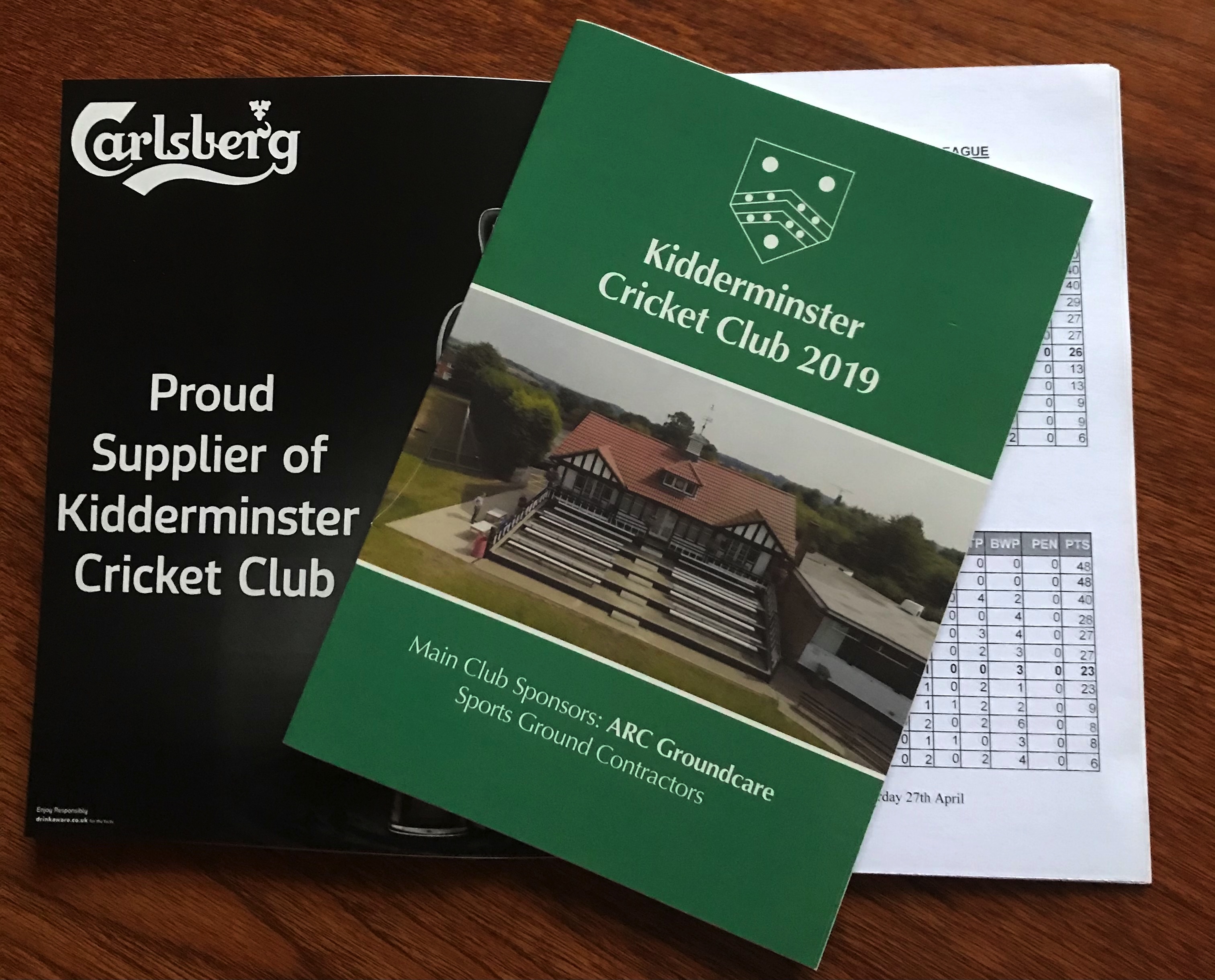 Full page programme advert